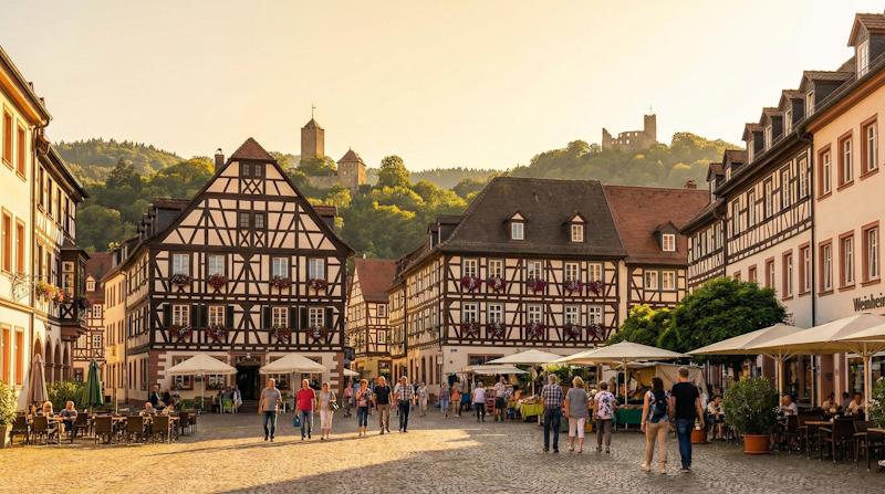 Historischer Marktplatz in Weinheim – Umzugsservice von Umzugflex24